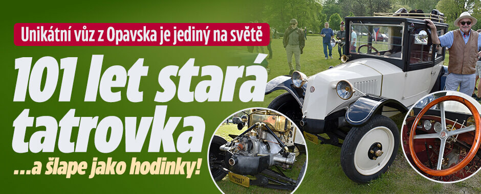 Jediná na světě: Jiří řídí 101 let starou tatrovku! Šlape jako hodinky