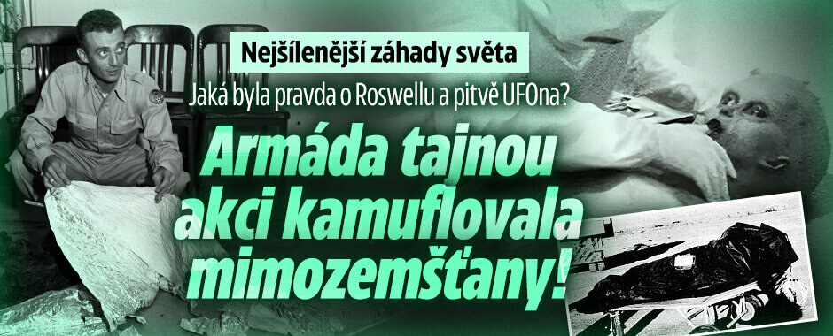 Nejšílenější záhady světa: Jaká byla pravda o Roswellu a pitvě UFOna? Armáda tajnou akci kamuflovala mimozemšťany!