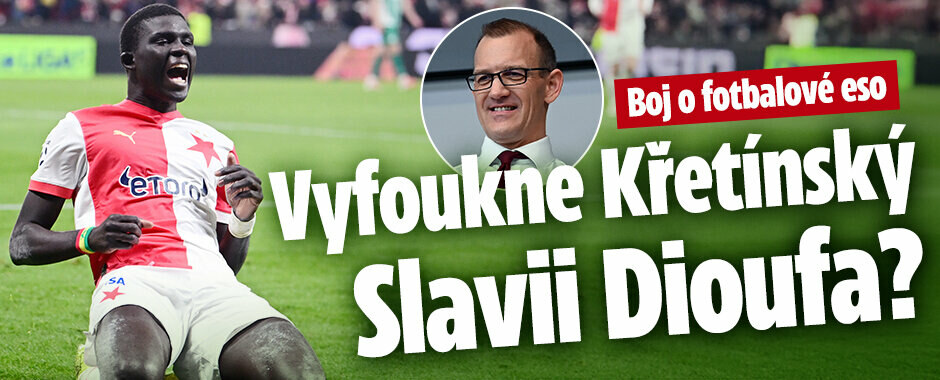 Boj o fotbalové eso: Vyfoukne Křetínský Slavii Dioufa? 