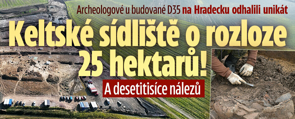 Archeologové na Hradecku odhalili unikátní keltské sídliště: 25 hektarů a desetitisíce nálezů! Archeologové na Hradecku odhalili unikátní keltské sídliště: 25 hektarů a desetitisíce nálezů!
