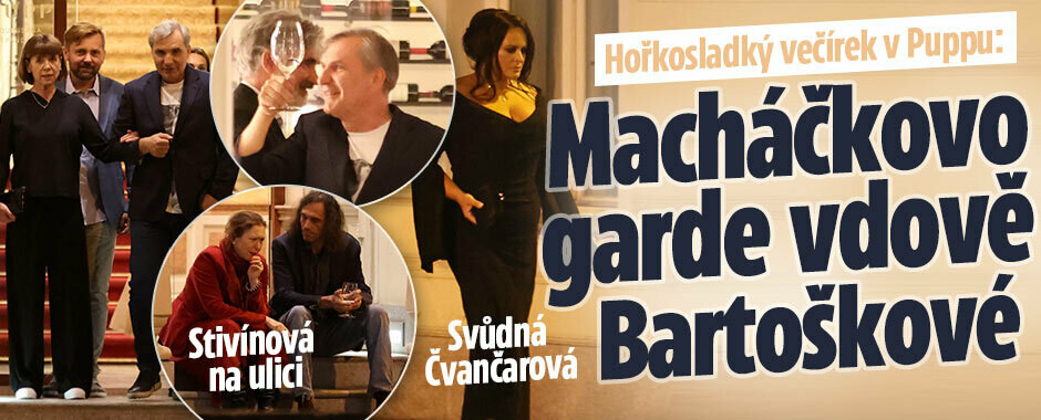 Hořkosladký večírek v Puppu: Macháčkovo garde vdově Bartoškové! Stivínová na ulici a svůdná Čvančarová 