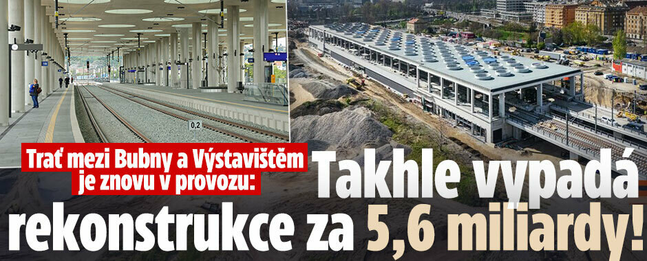 Na trať mezi Bubny a Výstavištěm se vrací vlaky: Rekonstrukce za 5,6 miliardy je hotová, podívejte se