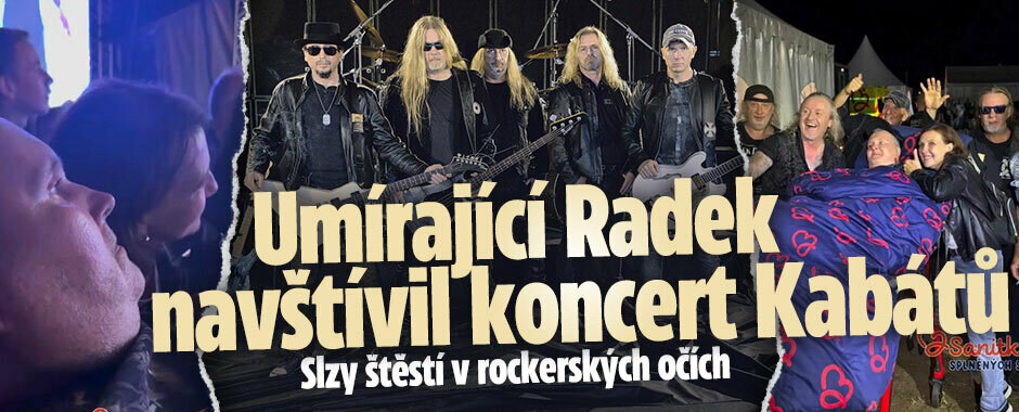 Umírajícímu Radkovi splnili sen: Díky andělům navštívil koncert Kabátů