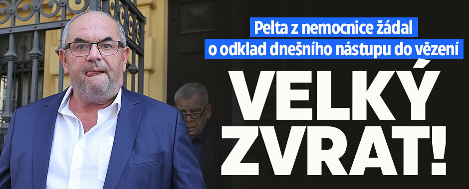 Změna: Peltův nástup do vězení se ze zdravotních důvodů odkládá. Na kdy?