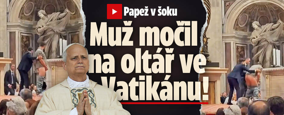 Šok ve Vatikánu: Muž močil na oltář v bazilice svatého Petra!