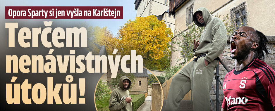 Opora Sparty si jen vyšla na Karlštejn: Terčem nenávistných útoků!
