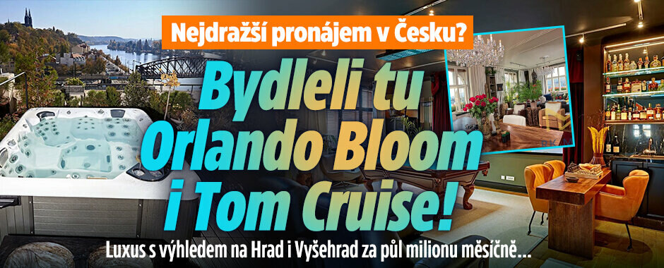 Nejdražší byt na pronájem v Česku: Má výhled na Hrad i Vyšehrad, 5+kk za 500 000 Kč měsíčně!