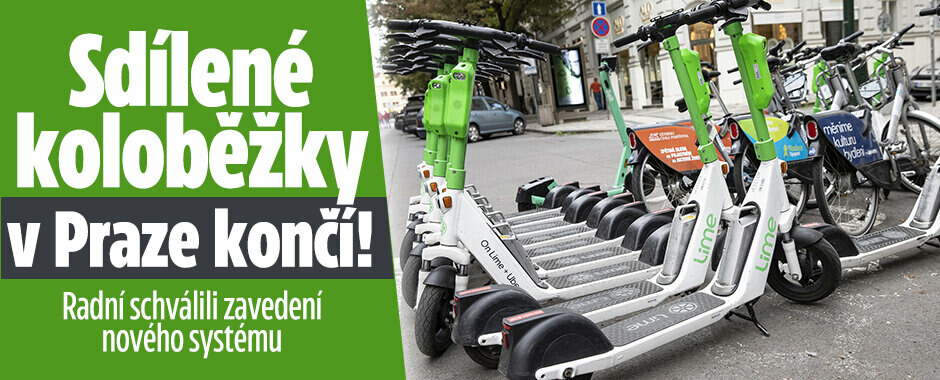 Sdílené koloběžky v Praze končí! Radní schválili zavedení nového systému