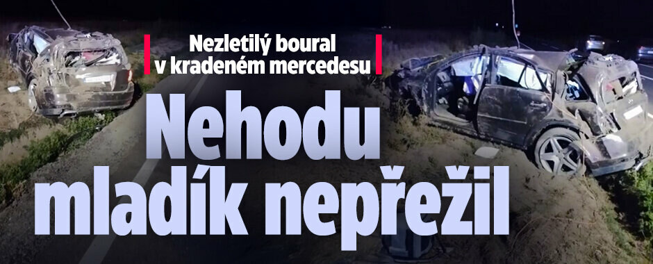 Nezletilý mladík (†17) boural v kradeném mercedesu: V nemocnici zemřel