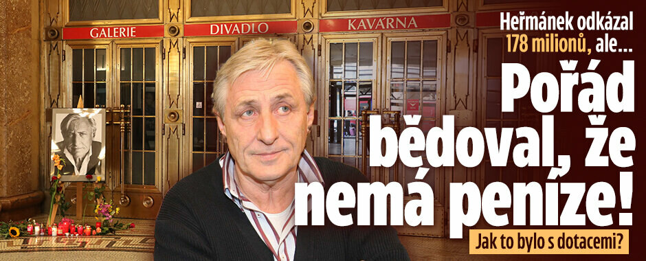 Heřmánek odkázal 178 milionů, ale… Pořád bědoval, že nemá peníze! Jak to bylo s dotacemi? 