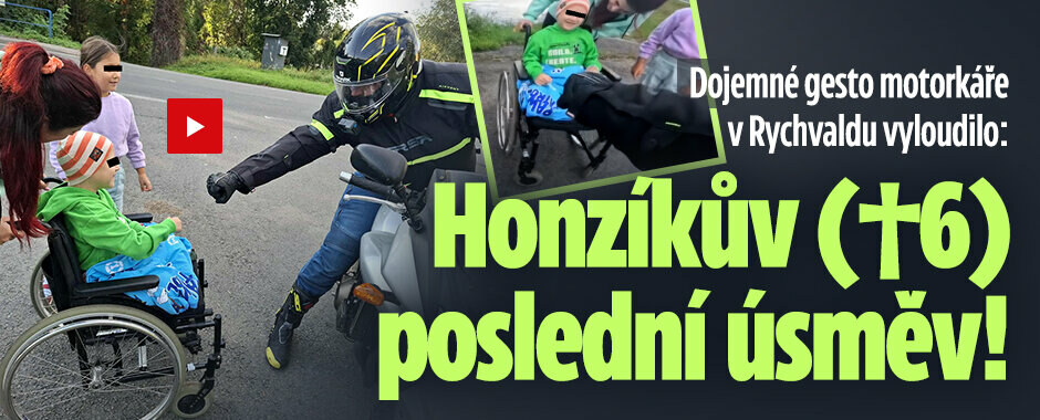 Poslední úsměv Honzíka (†6): Dojemné gesto motorkáře, za pár dní hoch zemřel