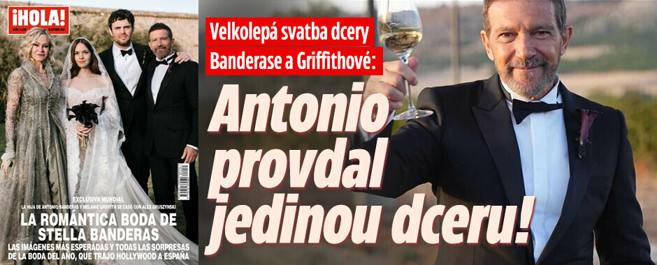 Velkolepá veselka dcery Banderase a Griffithové:  Antonio provdal jedinou dceru!  