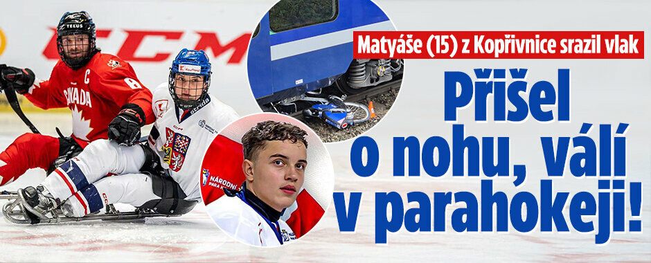 Matyáše (15) z Kopřivnice srazil vlak: Přišel o nohu, ale válí v reprezentaci!