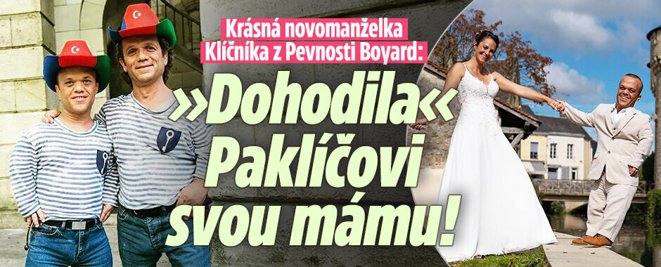 Krásná novomanželka Klíčníka z Pevnosti Boyard: »Dohodila« Paklíčovi svou mámu!