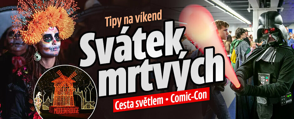 Tipy na víkend: Svátek mrtvých! Cesta světlem, Comic-Con i slavnosti sv. Huberta