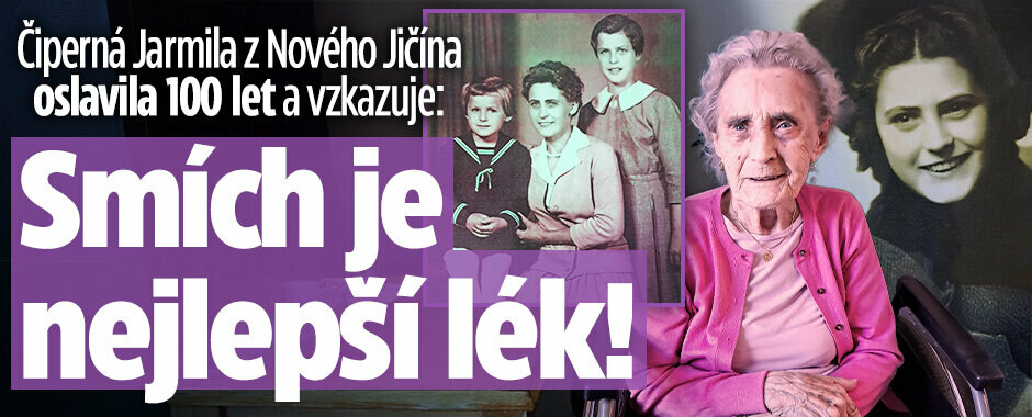 Jarmila z Nového Jičína oslavila 100 let a vzkazuje: Smích je nejlepší lék!