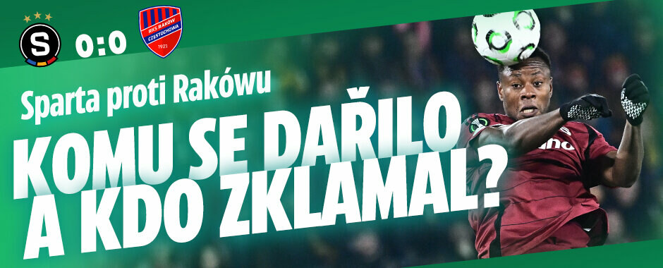 ZNÁMKY Sparty: Millovy nesmysly v šancích, nejistý Uchenna. Na Kadeřábkovi bylo znát...