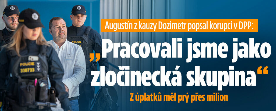 „Pracovali jsme jako organizovaná zločinecká skupina.“ Augustín z kauzy Dozimetr promluvil u soudu