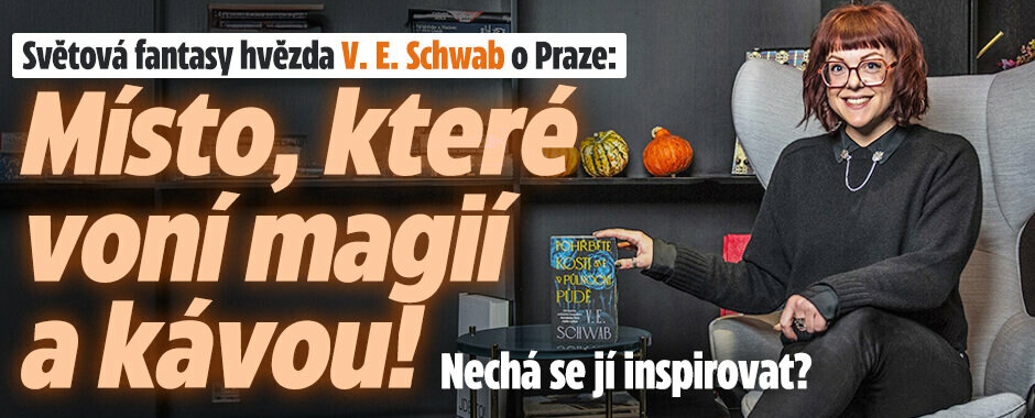 Světová fantasy hvězda V. E. Schwab v Praze: Místo, které voní magií a kávou! Nechá se jí inspirovat?