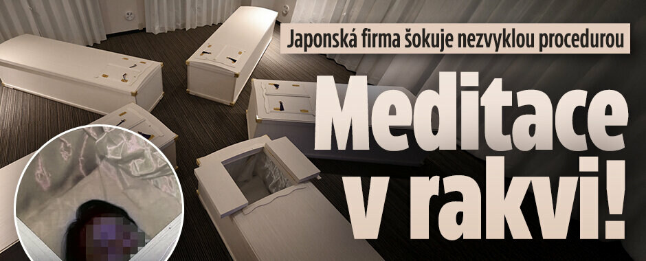Japonská firma šokuje nezvyklou procedurou: Meditace v rakvi!