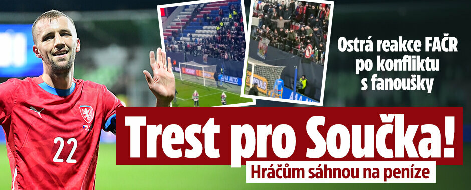 Reakce FAČR na bojkot kotle: žádné prémie, Souček nebude kapitán. Ve hře bylo i víc