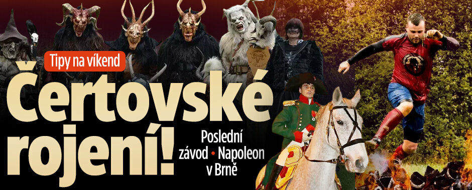 Tipy na víkend: Čertovské rojení! Poslední závod sezóny a Napoleon v Brně 