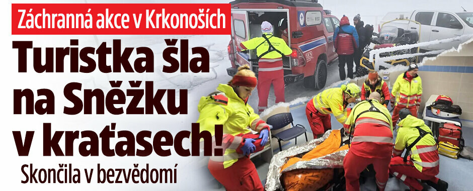 Turistka vyrazila na Sněžku v kraťasech: Podchlazená skončila v bezvědomí