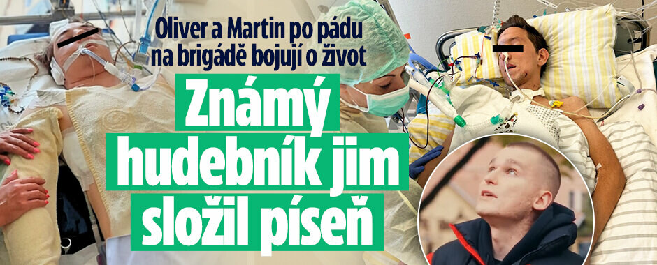 Oliver a Martin po pádu na brigádě bojují o život: Známý hudebník jim složil píseň