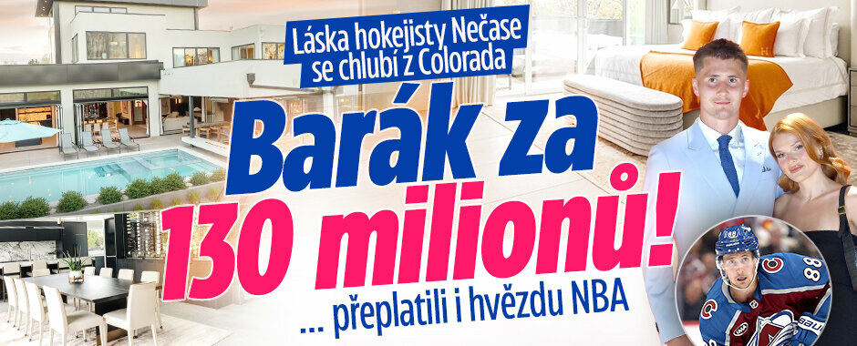 Láska hokejisty Nečase se chlubí z Colorada: Barák za 130 milionů! Přeplatili i hvězdu NBA