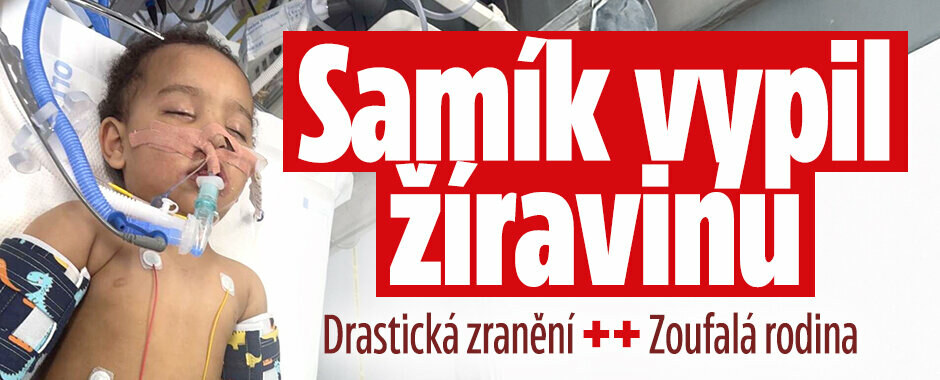 Samík (1) vypil žíravinu místo mléka: Selhalo mu srdíčko