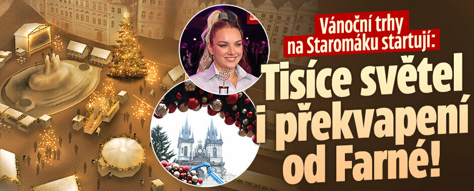 Vánoční trhy na Staromáku startují! Obří strom, překvapení od Farné a přes pět tisíc účinkujících