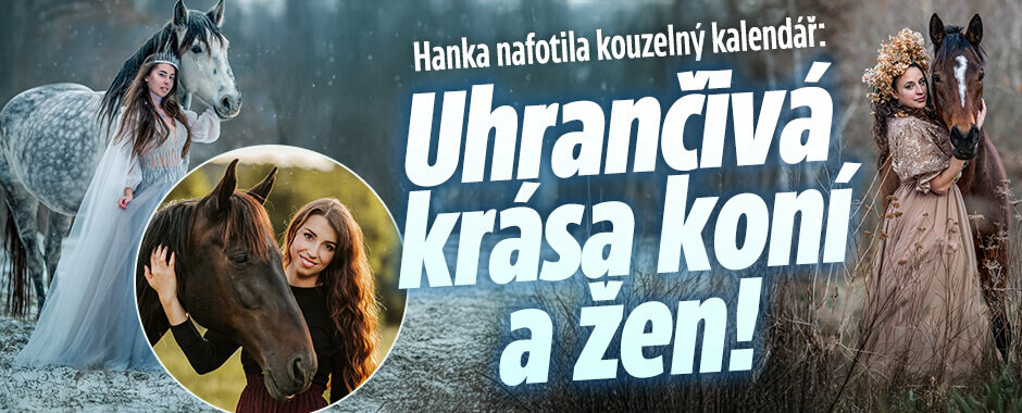 Hanka nafotila kouzelný kalendář: Uhrančivá krása koní a žen! Pomůže koňským důchodcům...