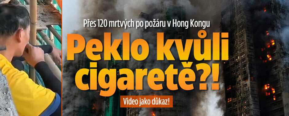 Děsivý požár v Hongkongu: Peklo kvůli cigaretě?! Jeden muž přežil zázrakem v 16. patře