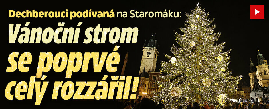 Kouzelná podívaná na Staromáku: Vánoční strom se poprvé rozzářil! Za zvuku dětských hlásků