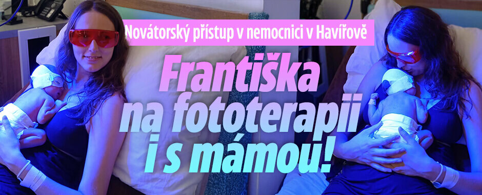Novátorský přístup v nemocnici v Havířově: Františka na fototerapii i s mámou!