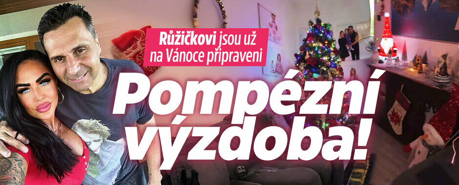 Dekorace na každém metru: Růžičková načančala barák na Vánoce!