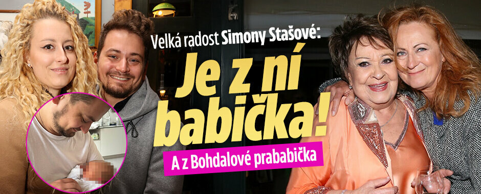 Jiřina Bohdalová (94) se stala prababičkou: Vnuk Vojta se pochlubil Toníčkem