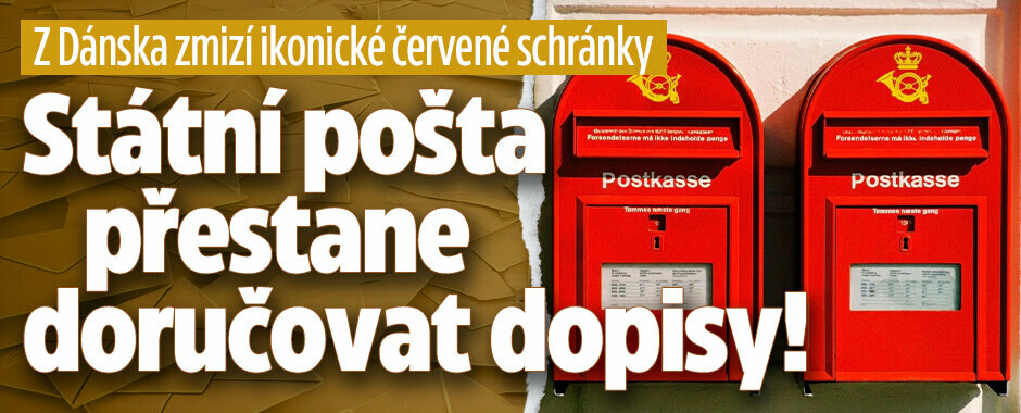 Z Dánska zmizí ikonické červené schránky: Státní pošta přestane doručovat dopisy!