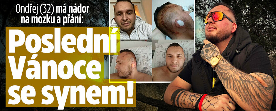 Ondřej má nádor na mozku a tři přání: „Draka“ už má, teď chce prožít Vánoce se synem