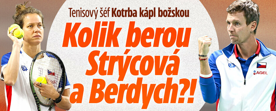 Tenisový šéf odtajnil platy Berdycha se Strýcovou: 200 tisíc měsíčně... a Kaderko, nevypouštěj bludy!