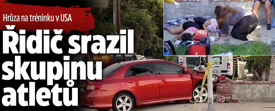 Auto srazilo na křižovatce v USA osm středoškolských atletů. Jeden v kritickém stavu
