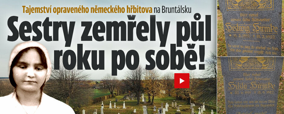 Sestry Hilda a Hedwiga zemřely půl roku po sobě: V Hlince opravili starý německý hřbitov