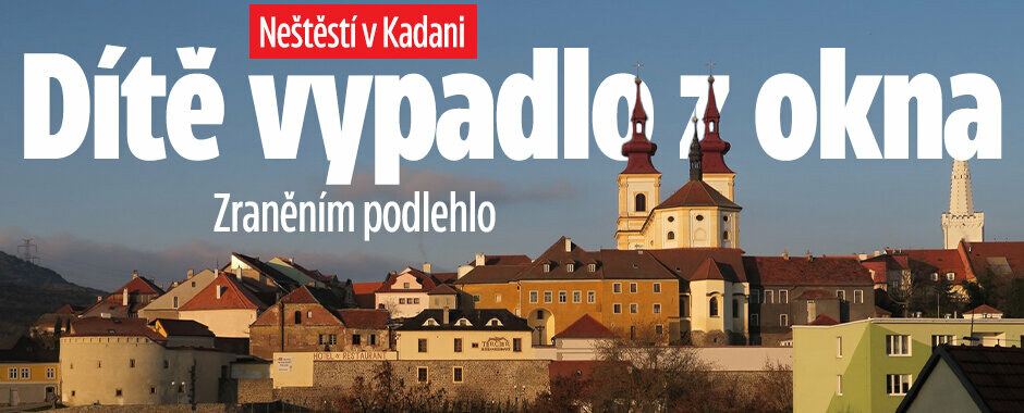 Tragédie v Kadani: Z okna paneláku vypadlo dítě, nepřežilo