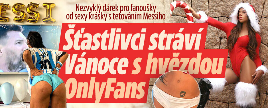Dárek pro fanoušky od sexy krásky s tetováním Messiho: Šťastlivci stráví Vánoce s hvězdou OnlyFans