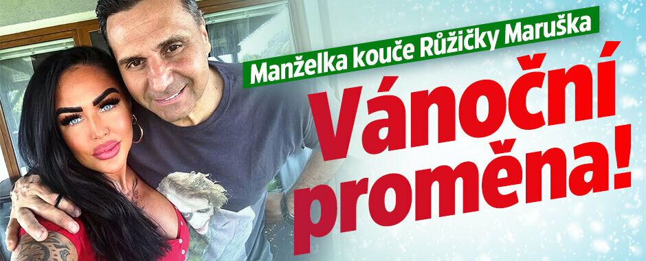 Manželka trenéra Růžičky Maruška: Neuvěřitelná proměna na Vánoce!