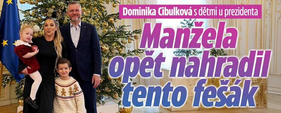 Dominika Cibulková s dětmi u prezidenta: Manžela opět nahradil tento fešák