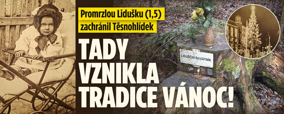 Tady vznikla tradice Vánoc! Stromy zdobíme kvůli Lidušce, kterou našel Těsnohlídek v lese 