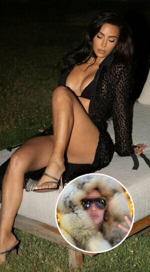 Vánoce podle sexy Kim Kardashianové: Lyžovačka na Štědrý den!