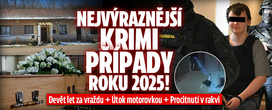 Nejvýraznější krimi případy roku 2025: Devět let za vraždu, útok motorovkou i procitnutí v rakvi