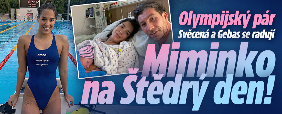 Olympijský pár Svěcená a Gebas: Miminko na Štědrý den!